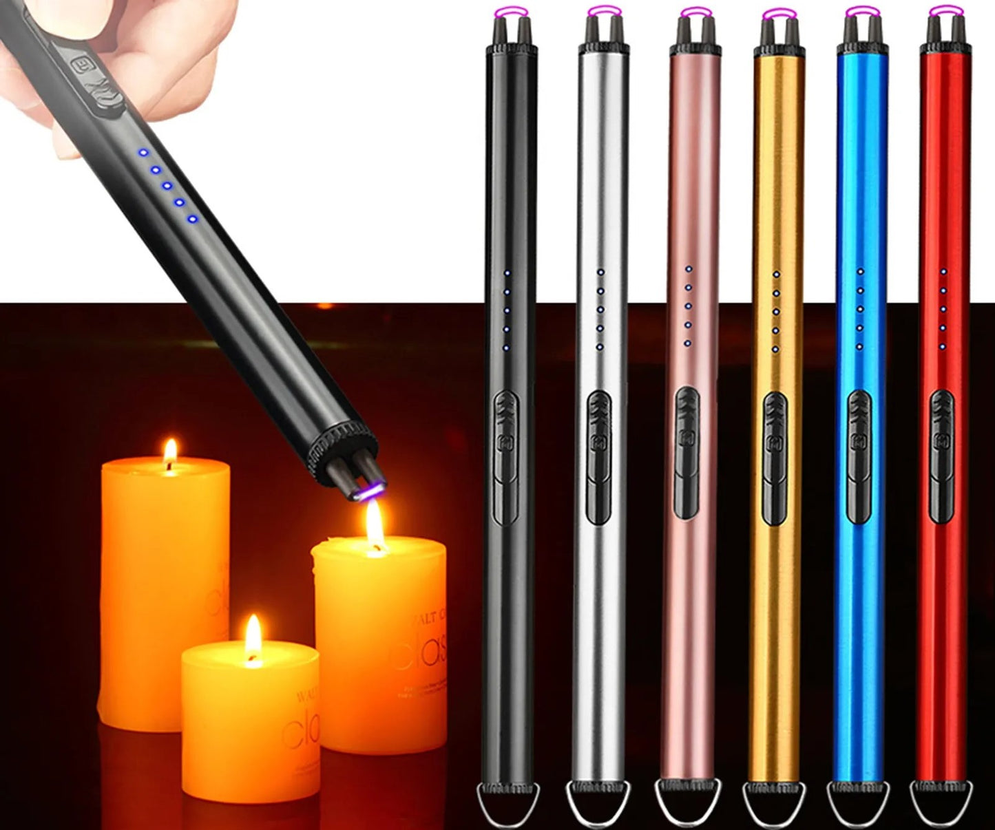 Windproof Rechargeable Arc Lighter: Compact, Safe & USB-Compatible